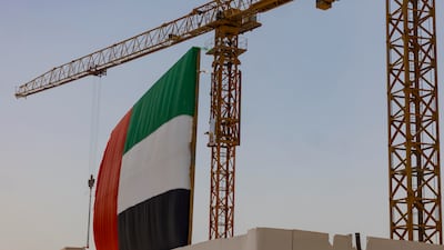 Construction projects are among the drivers of non-oil private sector business activity in the UAE. Antonie Robertson / The National