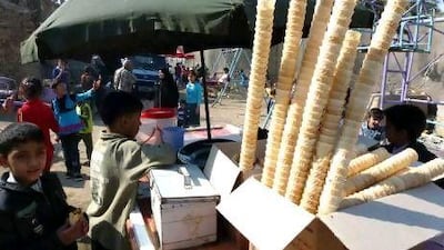 Economically priced products from Turkey, such as the Ulker ice cream brand, prove popular with Iraqis. AFP