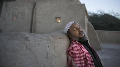 Hafiz Ahmad originally from Bangladesh, has lived in the UAE, working as imam for the past 25 years, eight of which he's been the Al Bidya imam. He said that he's always dreamed of seeing the world, now, as the imam here, he has the world come to him, as the mosque gets visitors from around the world. Silvia Razgova / The National