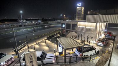 The first drive-thru Starbucks in Ras Al Khaimah at the Grove Village Mall. Ruel Pableo for The National