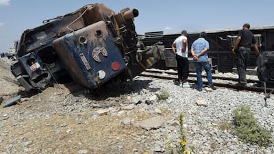 The train was heading into the capital from the town of Gaafour, 120km to the southwest, in the morning rush hour when the accident happened.
