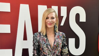 Cate Blanchett works her inimitable cool girl magic in sequin Missoni (we love how she even manages to make the racing stripes down the side of the trousers look classy). AFP