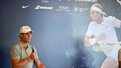 Rafa Nadal at the opening of his new academy in Kuwait City. Rafa Nadal Academy/Coco Dubreuil