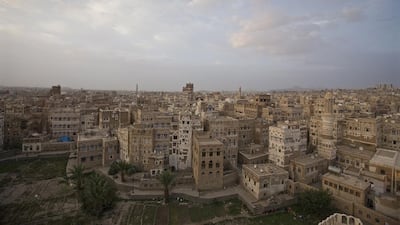 The old town in Sana'a, Yemen. Qassim began his journey across the Arabian Peninsula from his village outside Sana'a. ( Jaime Puebla / The National / August 14 2008)