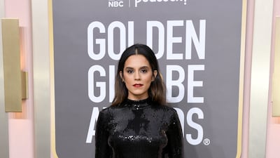 Iranian-American actress Sepideh Moafi on the Golden Globe Awards red carpet. AFP