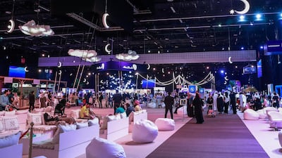 Inside the Ramadan exhibition at Adnec. Victor Besa / The National