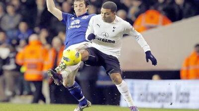 Tottenham Hotspur, in white, had a good run in the Premier League after squandering away a winning position against Everton in December and whom they play again, but without kep players. Stu Forster / Getty Images
