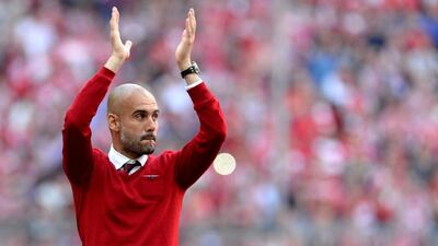 Pep Guardiola's Bayern Munich side have a plus-37 goal difference that beats the next three teams in the Bundesliga by four. Andreas Gebert / EPA