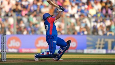 Delhi Capitals' Prithvi Shaw blasted 65 off 38 balls. AP