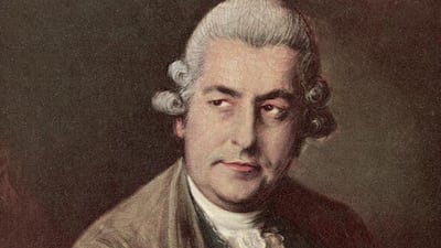 Portait of German-born musician and composer Johann Christian Bach (1735 - 1782), son of J S Bach, painted by Thomas Gainsborough, 1770s. Courtesy Hulton Archive / Getty Images