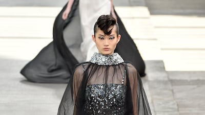 A model during the Chanel haute couture autumn/winter 2018-2019 show. Getty Images