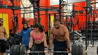 Competitors must train for the unknown, which could include synchronised pull-ups, handstand walks, peg-board and rope climbs and lifting weights.