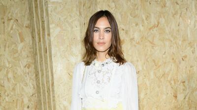 Alexa Chung attends the Miu Miu show as part of Paris Fashion Week on October 1, 2019. Getty Images