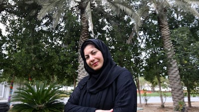 Farah Al Bastaki, creator of Red Bug game app that helps people to understand a palm pest that killed her beloved trees. Sammy Dallal / The National