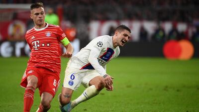 Joshua Kimmich 8: German was neat, tidy, sensible with his distribution and barely put a foot wrong in midfield. His crunching tackle started move for Gnabry’s late goal. AFP