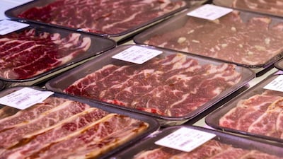 The butchery is a star attraction at 1004 Gourmet, as it sells high-quality imported meat, as well as a medley that's packed together solely for the making of Korean-style hot pot. Chris Whiteoak / The National