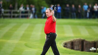 Miguel Angel Jimenez finished 1-under at the 2014 BMW PGA Championship. Richard Heathcote / Getty Images