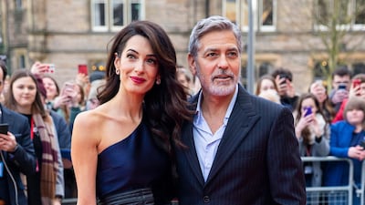 George and Amal Clooney, in a Stella McCartney jumpsuit, attend the People’s Postcode Lottery Charity Gala on March 15, 2019 in Edinburgh, Scotland. Getty Images