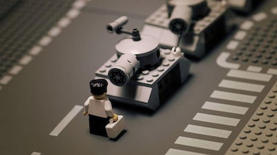 Mike Stimpson has gained an internet following for Lego recreations of famous images such as "Tiananmen Square".