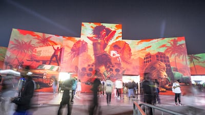 The entrance to Sole DXB at the 2019 event. Leslie Pableo for The National