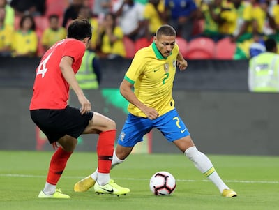 Richarlison made his Brazil debut in September 2018 and has since made 23 appearances for his national team. Chris Whiteoak / The National