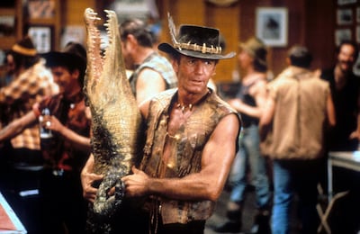 Paul Hogan in a scene from the eccentric comedy film Crocodile Dundee. Getty Images