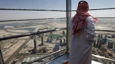 There is also an outdoor viewing deck and an interactive large screen that takes viewers on a computer-generated trip down the Burj and around Dubai.