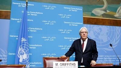 Martin Griffiths, UN Special Envoy for Yemen, said the talks were postponed, not cancelled or deadlocked. EPA