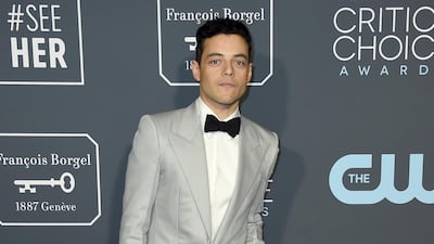 Rami Malek in Givenchy. AP