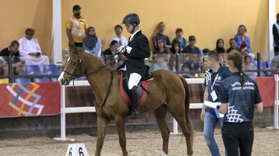 Special Olympics action at Al Forsan. Christian Moritz of Austria, Equestrian. Antonie Robertson / The National
