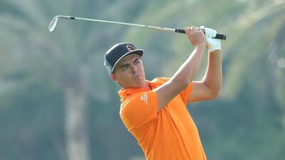 Rickie Fowler in action during the final round of the Abu Dhabi HSBC Golf Championship on January 18. Andrew Redington/Getty Images