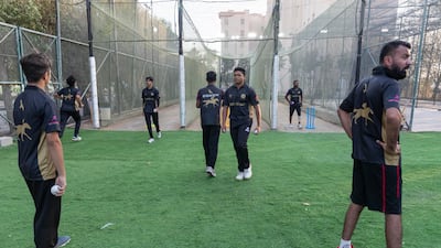 Salman Farooq (right) is one of three coaches at the academy who have represented UAE at international level, along with Rameez Shahzad and Nasir Aziz