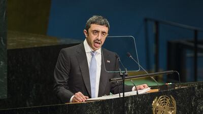 Sheikh Abdullah bin Zayed, the Minister of Foreign Affairs and International Cooperation, is pivotal to the UAE’s diplomatic successes, says Fatema Yousuf. Andres Kudacki / AP Photo