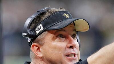 New Orleans Saints head coach Sean Payton is in self-quarantine. EPA