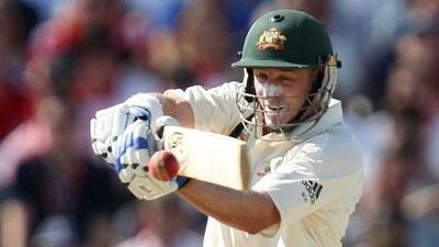 Mike Hussey in action for Australia - the player is set to return to the ODI squad for the UAE-based series against Pakistan