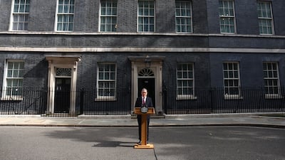 Keir Starmer announces his resignation as British Prime Minister and leader of the Labour Party on June 22, 2026. Getty Images