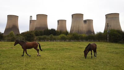 The closure of Ratcliffe-on-Soar power station, in central England, brings 140 years of coal-generated electricity production in the UK to an end. AP