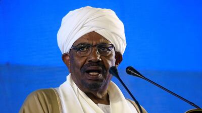 Sudan's President Omar Al Bashir addresses the nation on the eve of the 63rd Independence Day anniversary at the Presidential Palace in Khartoum. Reuters