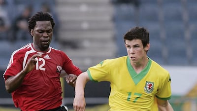 Gareth Bale on his Wales debut against Trinidad and Tobago in the Graz-Liebenau Stadium in Graz, Austria, on May 27, 2006. Getty