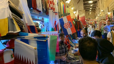 The bustling market has come to life during the Qatar World Cup.
