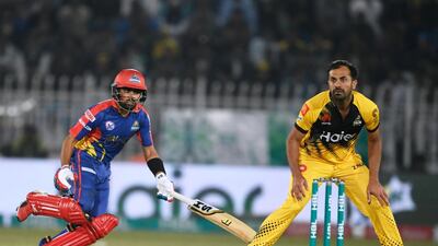 Karachi Kings' Babar Azam will be one of the star attractions when PSL 2021 resumes in Abu Dhabi. AFP