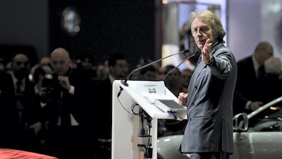 Former Ferrari chairman Luca Cordero di Montezemolo. The Italian is weighing up a new cultural project for Abu Dhabi. Harold Cunningham/Getty
