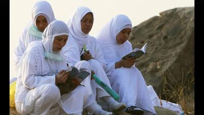 A group of women read the Quran. Amr Abdallah Dalsh / Reuters