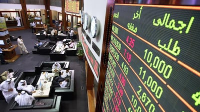 The Dubai Financial Market in Dubai. Pawan Singh / The National