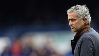 Chelsea manager Jose Mourinho shown before the side lost to Everton on Saturday in the Premier League. Paul Ellis / AFP / September 12, 2015
