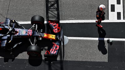 Max Verstappen of Red Bull at the Portuguese GP qualifying. Getty