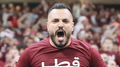 The Arab Fans' League had supporters, including Hussein Hammoud, from Qatar, Lebanon, Algeria, Syria, Egypt, Palestine, Jordan and Syria. Photo: Hussein Hammoud