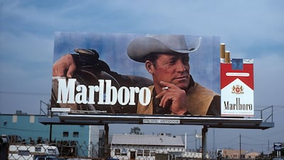 Philip Morris is behind the world-renowned Marlboro Man. The campaign was conceived by an advertising agency in 1954. Alamy