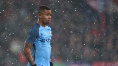 Gabriel Jesus of Manchester City looks on during their FA Cup fourth-round win over Crystal Palace at Selhurst Park on January 28, 2017 in London, England. Steve Bardens / Getty Images