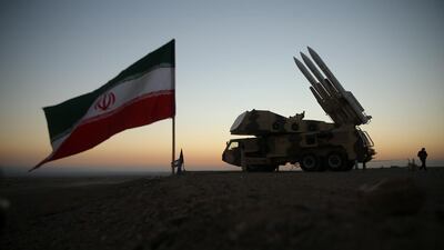 A handout picture made available by the Iranian Army office shows an Iranian air defence system during the first day of the air defence exercise of 'Aseman Velayat 99', in an unidentified location, in Iran. EPA